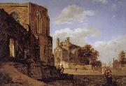 Jan van der Heyden Cathedral Landscape France oil painting artist